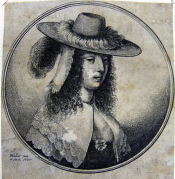 A Frauenkopf with Hat