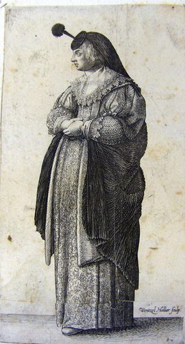 A Woman with a Hat with Federbusch