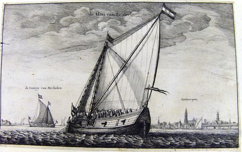 Niederländische Segelschiffe before Antwerpen