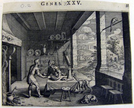 Esaus Verkauf of the Erstgeburtsrechtes on Jacob