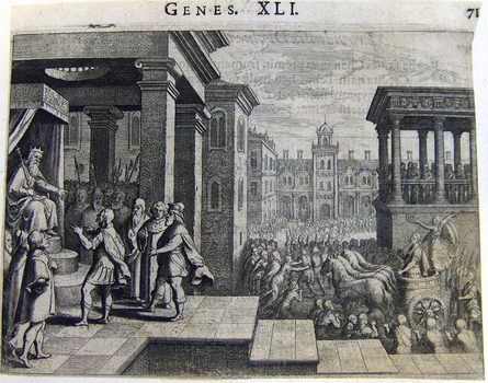 Joseph deutet the Träume of the Pharao - of Joseph Macht over Egypt