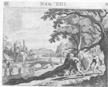 Zwei Kundschafter mit der Riesentraube aus  Kanaan - Traubental