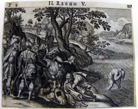 Heilung des Aramäers Naaman durch Elischa