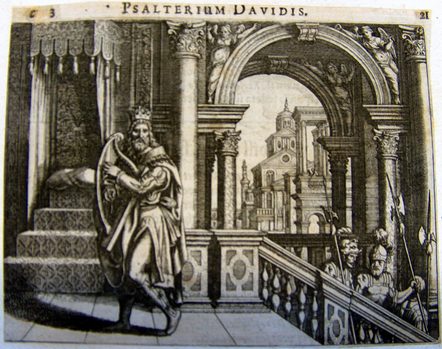 Harfenspielender David - David als Sänger der Psalmen