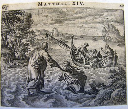 Gang Christi und Petri auf demWasser