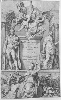 Titelblatt >>IO. PETRI LOTICHII RERVM GERMANICARVM PARS SECVNDA excursens LIBRI LXII. Francofurti ad Moenum Impensa Matthaei Meriani Senioris MDCL <<