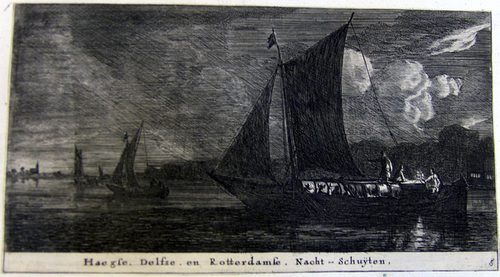 Nachtboote zwischen Haag, Delft und Rotterdam