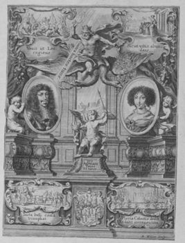 Allegorisches Bildnis des Kaiser Leopold I. und seiner Gemahlin