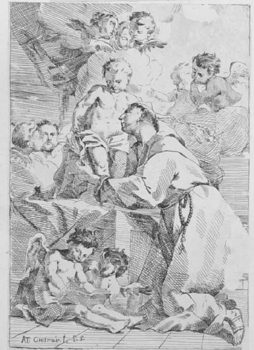 Christuskind erscheint dem Hl. Antonius von Padua