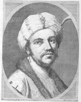 Männerkopf mit dem Turban und dem Ohrring