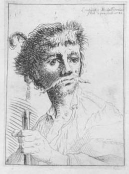 Männerkopf mit der Mütze