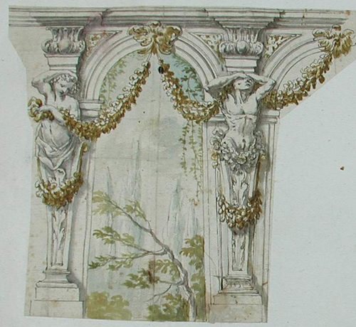 Ein Brunnen im Garten