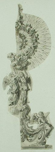 Eine phantastische Vase mit Neptun