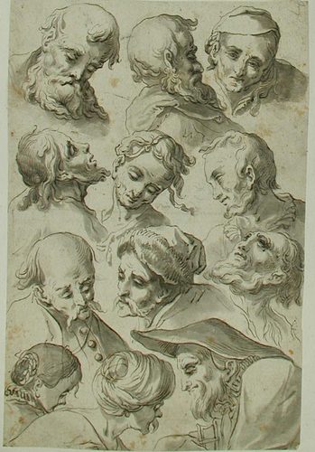 Maria mit dem Christuskind und einem Engel erscheinen dem Hl. Augustinus von Hippo (?)