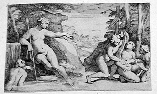 Diana und Kallisto im Bade