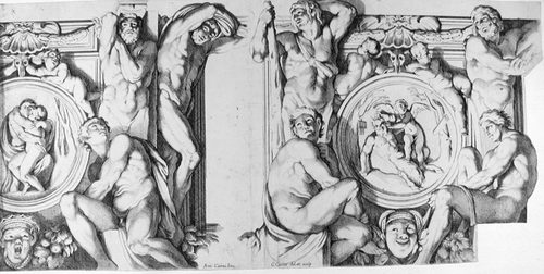 Hermaphrodit und Salmacis - Pan und Amor
