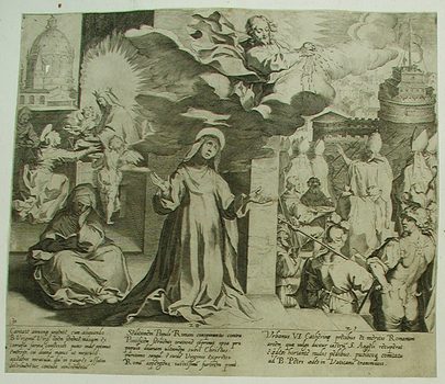 Hl. Katharina von Siena und das Rückkehr des Papstes Gregors XI. von Avignon nach Rom