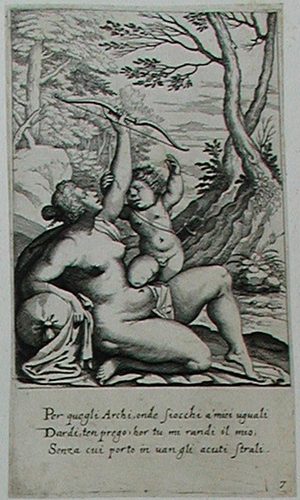 Amor, von Venus den Bogen verlangend