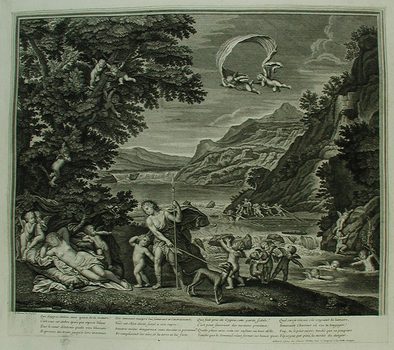 Schlafende Venus mit Adonis, von spielenden Eroten umgeben
