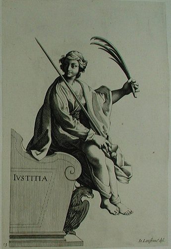 Allegorische Darstellung  - Tugend der Iustitia - Gerechtigkeit