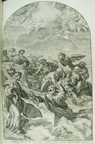 Meerwandeln Christi - Sinkender Petrus