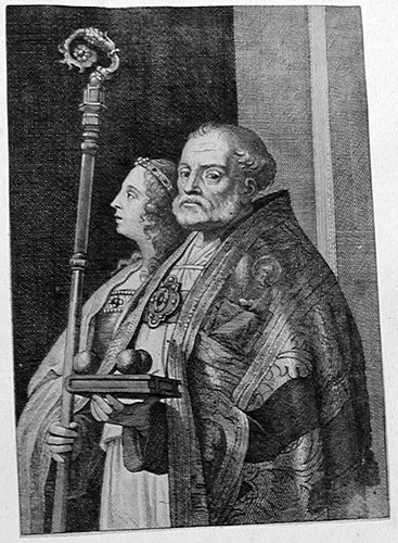 Hl. Nikolaus von Bari mit Hl. Anastasia