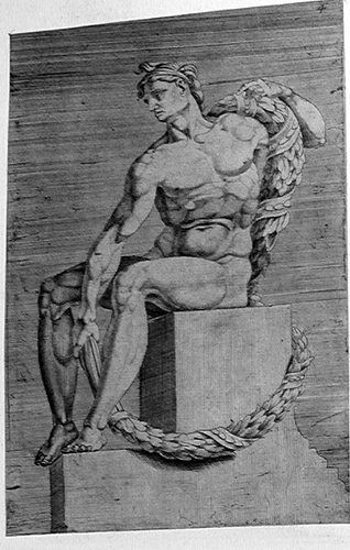 Nackter Jüngling  - "Ignudo"