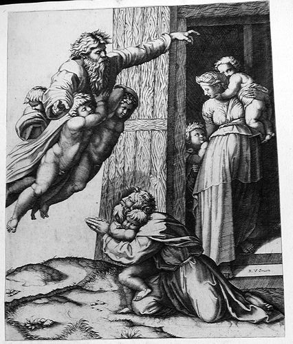 Gottvater erscheint dem Noah