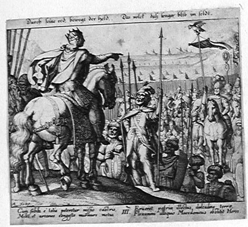 Alexander der Große vor Festung Tyros