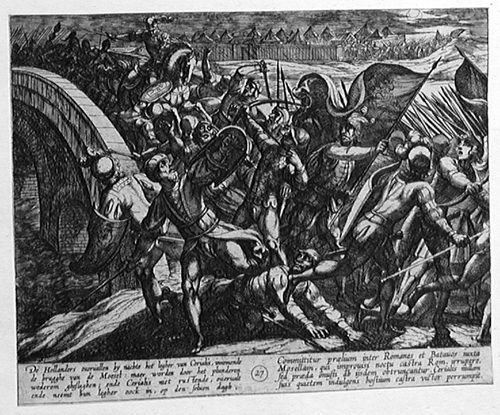 Geheimtreffen des Civilis mit anderen Führern aus Trier