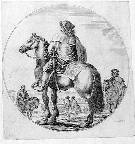 Zierkartusche mit Löwen, Putten und Medici Wappen