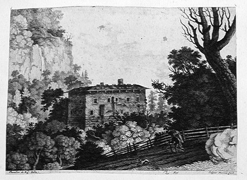 Landschaft mit einer italienischen Villa