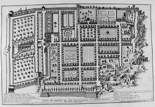 Giardino del Villa Giulia in Rom