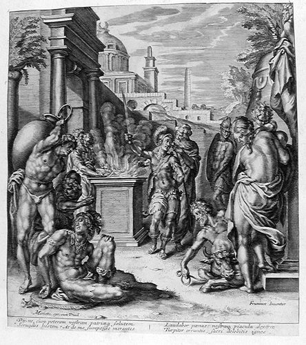 Heidnische Opferung