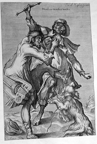 Allegorische Darstellung - Egalität - Zwei ringende Bettler