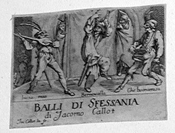 Title Page - Lucia, Bernoualla and Che Buonmasia - >>BALLI DI SFESSANIA di Jacomo Callot<<