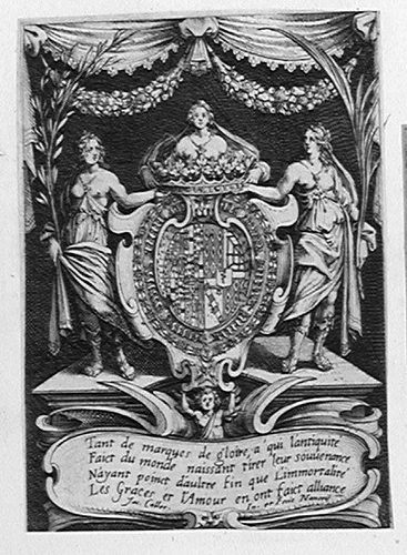 Coat of Arms of Charles IV. of Lothringen - Title Page to COMBAT Á LA BARIÉRE of Henri Humbert