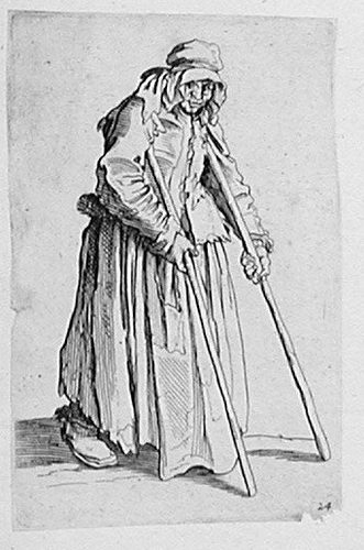 The Bettlerin with the Krücken