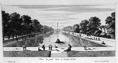Schloß Fontainebleau - Grand-Kanal im Park