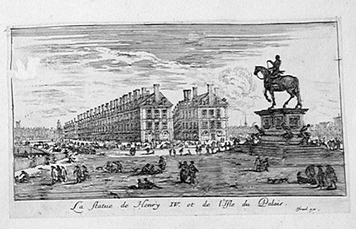 Reiterstandbild von Henri IV. - König von Frankreich  auf  Ile de la Cite in Paris