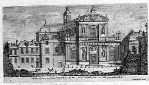 Eglise et Convent des filles S. Elizabeth in Paris