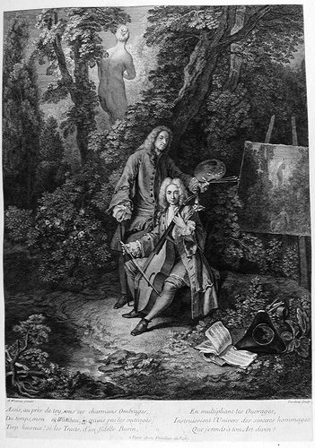 Antoine Watteau mit Jean de Julienne